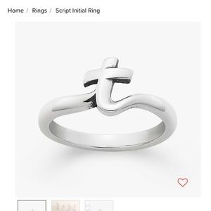 Size 6 James Avery “T” ring